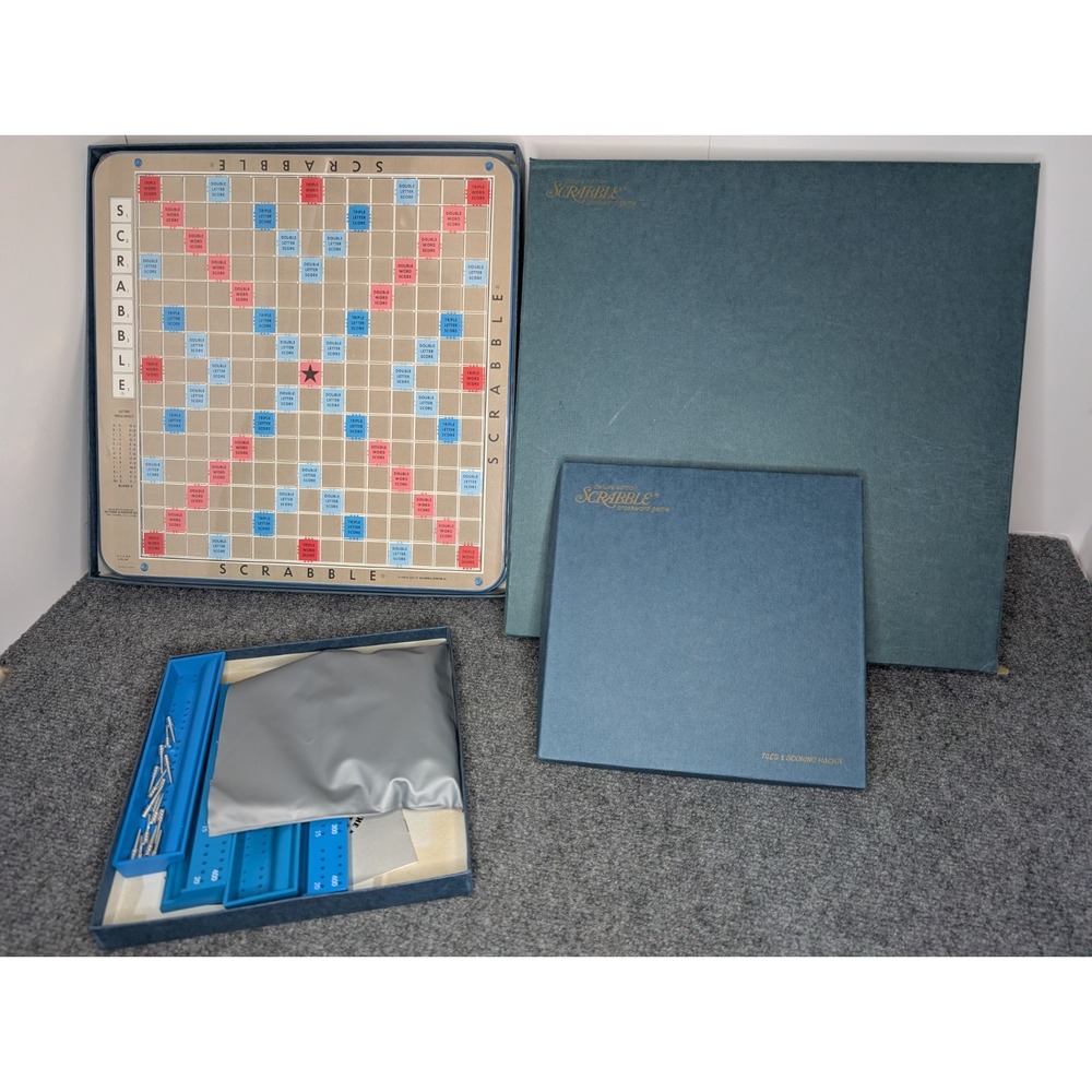1954 Selchow & Righter Co. Deluxe Edition Scrabble Word Game 100% Complete READ
